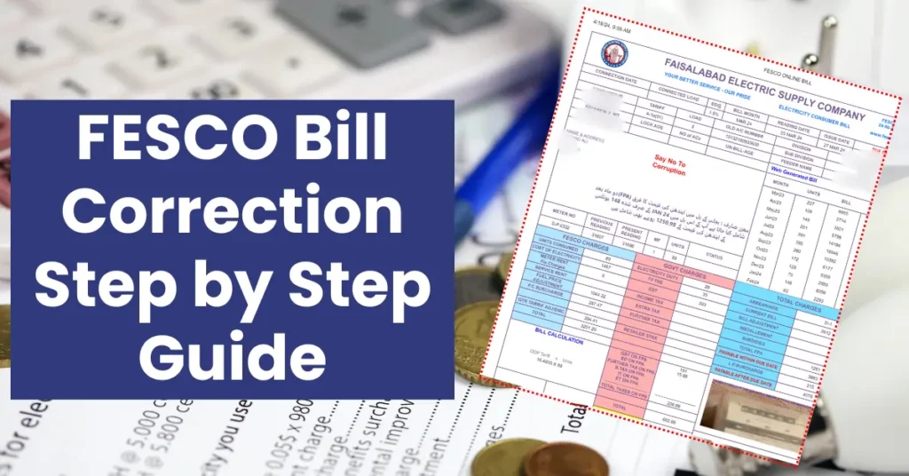Fesco bill correction Guide step by step
